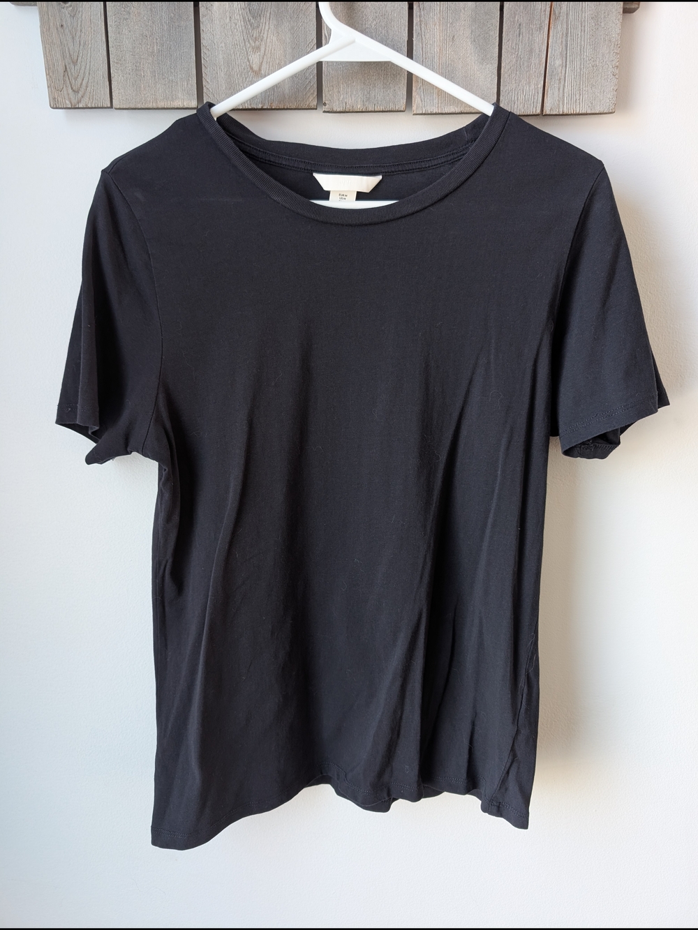 H&M Black Short-Sleeve Crewneck Tee